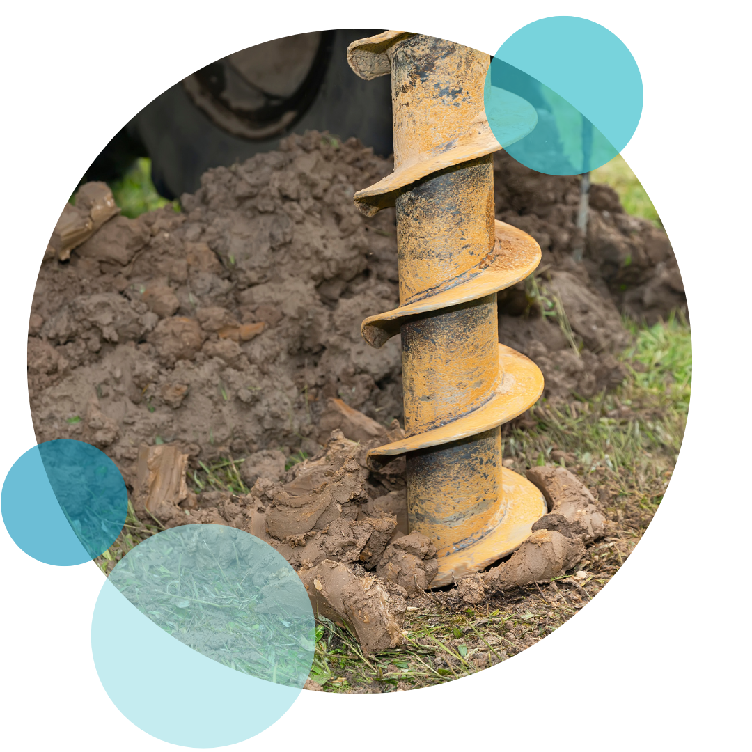 well drilling rig digging for well water